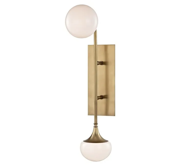 Applique murale, Fleming, laiton, L12cm, H57cm - Hudson Valley Lighting