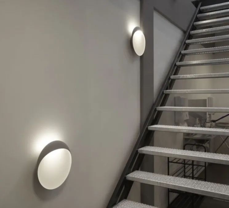 Applique murale, Flindt, aluminium granité, LED, dim, 2700K, 751 lm, L40cm, P40cm - Louis Poulsen