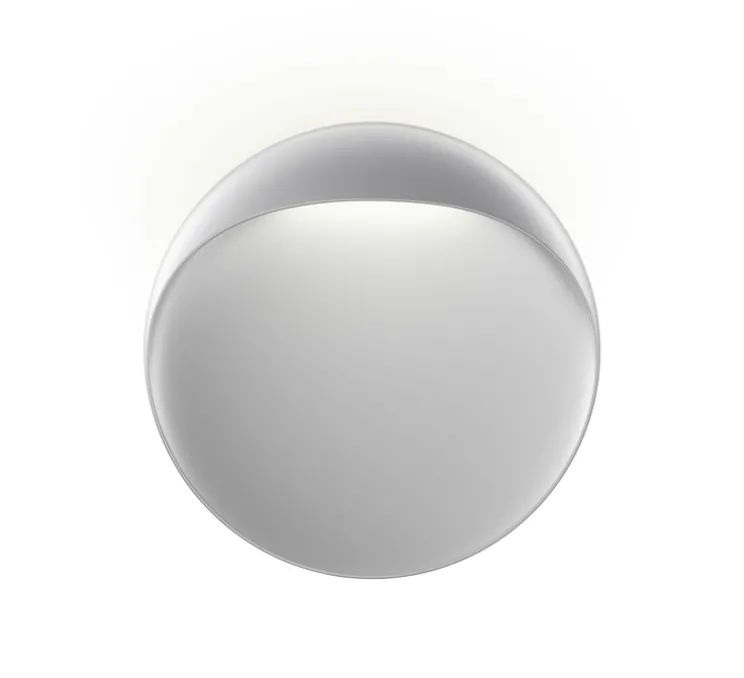 Applique murale, Flindt, gris, LED, IP65, 407lm, 2700k, Ø20cm, H20cm - Louis Poulsen