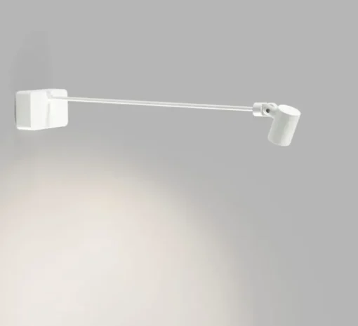 Applique murale, focus gallery, blanc, LED, dim, 3000K, 495 lm, L9,8cm, H6,4cm - Light Point