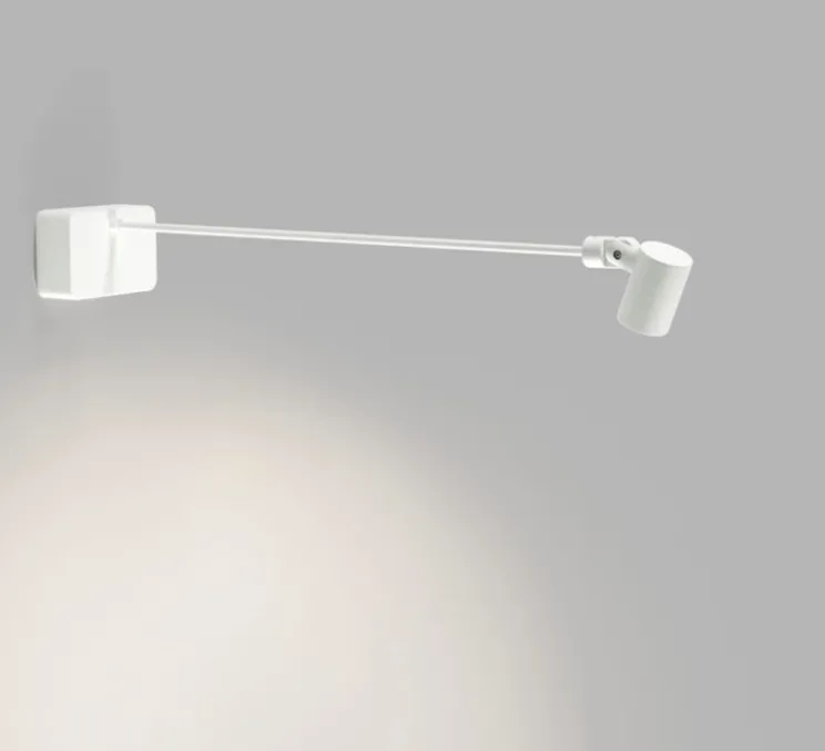 Applique murale, focus gallery, blanc, LED, dim, 3000K, 495 lm, L9,8cm, H6,4cm - Light Point