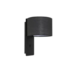 Applique murale, Fold, noir, L20cm, H30cm - FARO