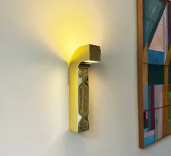 Applique murale, Fold, or, LED, 3000K, 350 lm, L8cm, H45cm - BACCARIS