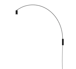 Applique murale, Fox, noir mat, LED, dim, 2700k, 839 lm, L10cm, H180cm - Nemo Lighting