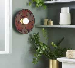 Applique murale, Gatsby D40, Arcs brique, Ø40cm, P12cm - Market Set