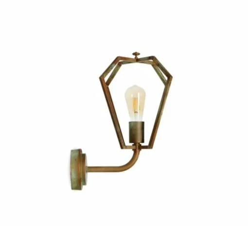 Applique murale, Gemstone 3485, Laiton vieilli, L28cm, H42cm - Moretti Luce
