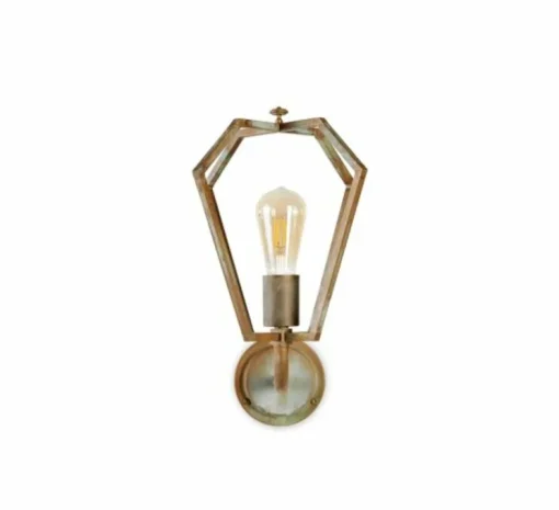 Applique murale, Gemstone 3485, Laiton vieilli, L28cm, H42cm - Moretti Luce