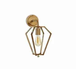Applique murale, Gemstone 3486, Laiton vieilli, L28cm, H42cm - Moretti Luce
