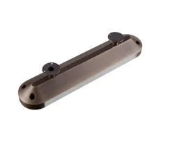 Applique murale, Ghost 430, Albâtre veines blanches, Bronze moyen, IP44, LED, dim, 2700K, 500 lm, L9,5cm, H42,7cm - Entrelacs