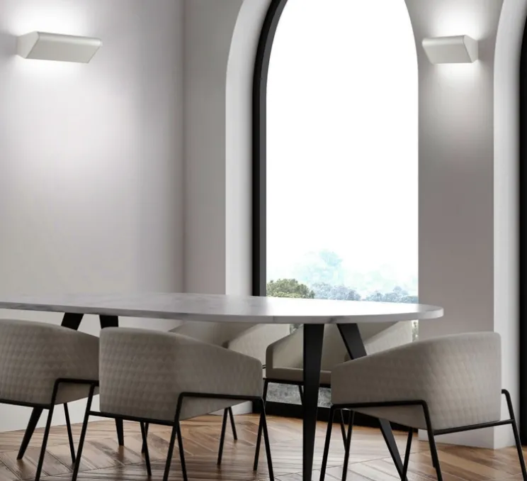 Applique murale, Gilles S Up and Down, blanc, LED, dim, 2700k, 2400 lm, L14cm, H9,5cm - Lumen Center Italia
