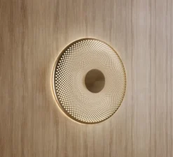 Applique murale, Glint, laiton brossé, LED, dim, 3000k, 550 lm, L36cm, H36cm - Northern