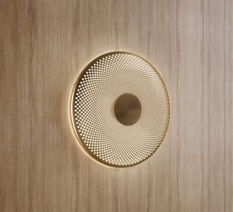 Applique murale, Glint, laiton brossé, LED, dim, 3000k, 550 lm, L36cm, H36cm - Northern