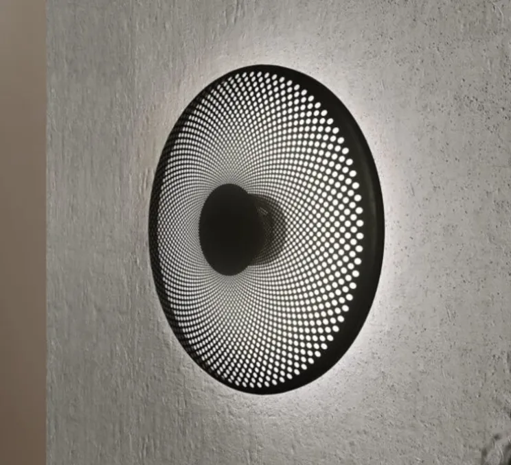 Applique murale, Glint, noir, LED, dim, 3000k, 550 lm, L36cm, H36cm - Northern