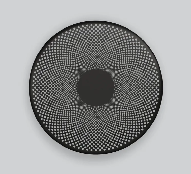 Applique murale, Glint, noir, LED, dim, 3000k, 550 lm, L36cm, H36cm - Northern