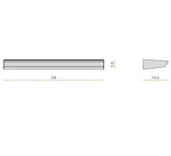 Applique murale, Gonio, blanc, IP40, LED, dim, 3000K, 4503 lm, L58cm, H5,6cm - Panzeri
