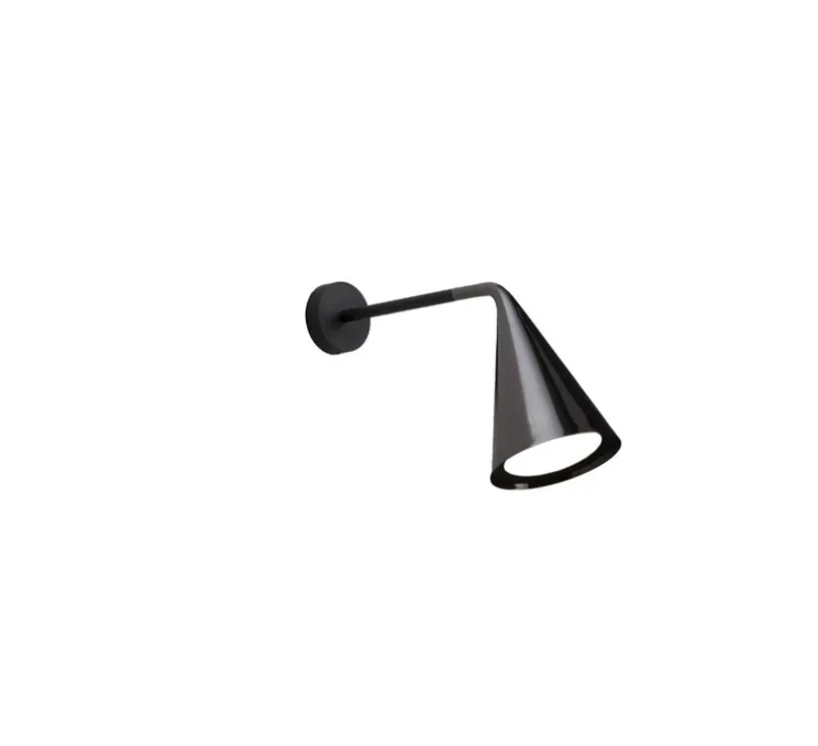 Applique murale, Gordon, 561.43, noir mat, noir chromé, IP40, L12cm, H22cm - Tooy