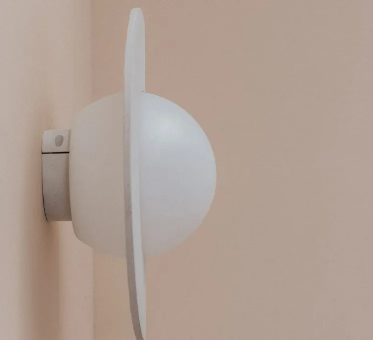 Applique murale, Gorka, blanc, IP44, L30cm, H40cm - Zuri