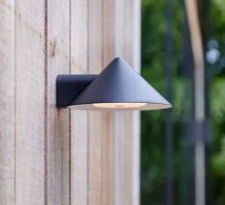Applique murale, Grasp, bleu pétrole mat, LED, dim, 2700K, 30-75-150 lm, L15cm, H7,1cm - Frandsen
