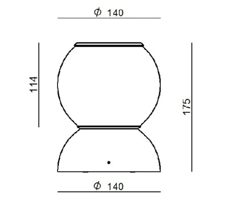 Applique murale, Gravitino 541, blanc, LED, dim, 3000K, 956 lm, Ø14cm, H17,5cm - Stilnovo