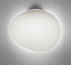 Applique murale, Gregg Media Semi 1, blanc, structure blanc, L31cm, H25cm - Foscarini