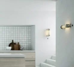 Applique murale, Gude, argent, 2700K, L36cm, IP 68 - Sammode