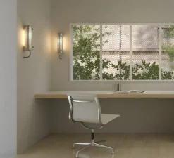 Applique murale, Gude, argent, 2700K, L36cm, IP 68 - Sammode