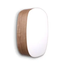 Applique murale, GUIJARROS 5A, bois naturel de cerisier, LED, H36cm, L25cm - LZF