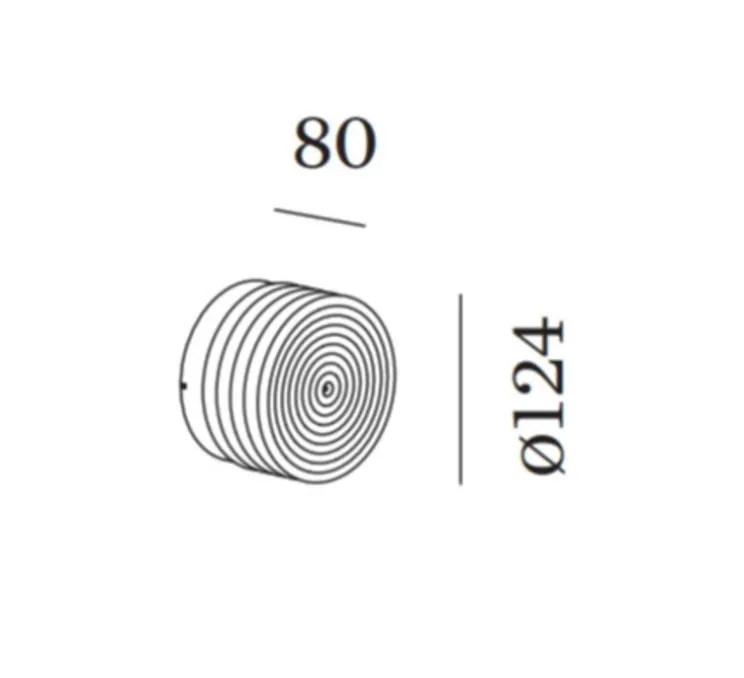 Applique murale, Hajo 1.0, base noir, verre ambré, IP44, LED, dim, 2700K, 430 lm, Ø12,4cm, H8cm - Wever&Ducré