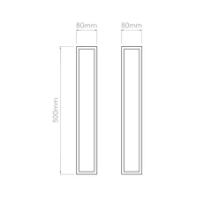 Applique murale, Harvard 500, laiton, IP44, Ø8cm, H50cm - Astro