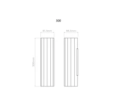 Applique murale, Hashira 300, nickel, L8,15cm, H30cm - Astro