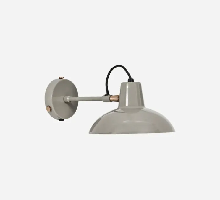Applique murale, HDDesk, gris, Ø18cm, H12cm - House Doctor