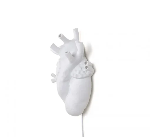 Applique murale, Heart, cœur, blanc, L22cm, H32cm - Seletti