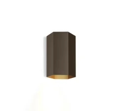 Applique murale, Hexo mini 1.0, bronze, Ø7,7cm, H11,5cm - Wever&Ducré