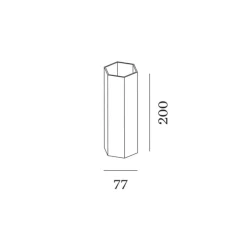 Applique murale, HEXO mini 2.0, cuivre, Ø7,7cm, H20cm - Wever&Ducré