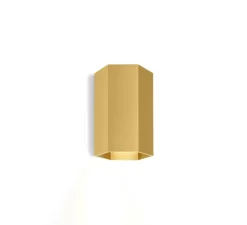 Applique murale, Hexo mini 1.0, or, Ø7,7cm, H11,5cm - Wever&Ducré