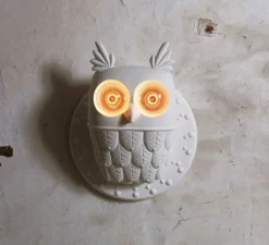 Applique murale, hibou, TI-VEDO, blanc, H43cm - KARMAN