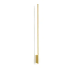 Applique murale, Hilow, laiton satiné, LED, dim, 2700K, 1696 lm, L4cm, H150cm - Panzeri
