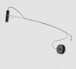 Applique murale, Hold A, noir, LED, 2700K, 420 lm, L3cm, H25cm - Luxcambra