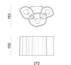 Applique murale, Honey, blanc, LED, 2700K, 630 lm, L27,2cm, H15cm - Stilnovo