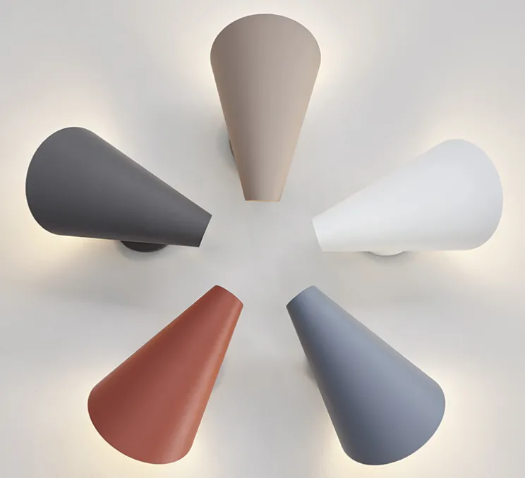 Applique murale, I.Cono 0720, gris, L20cm, H28cm - Vibia