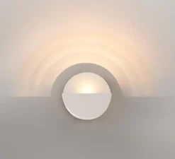 Applique murale, Impulse Round 1x, blanc, LED, dim, 2700K, 569 lm, L8cm, H14,5cm - Modular