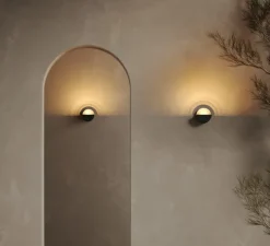 Applique murale, Impulse Round 1x, noir, LED, dim, 2700K, 459 lm, L8cm, H14,5cm - Modular