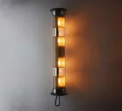 Applique murale, In The Tube 120-700, réflecteur doré, maille dorée, Ø12cm, H72cm - DCW éditions Paris