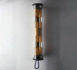 Applique murale, In The Tube 120-700, réflecteur doré, maille dorée, Ø12cm, H72cm - DCW éditions Paris