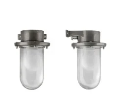 Applique murale, indoor/outdoor, laiton nickelé, IP64, L8cm, H20,5cm - Zangra