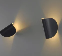 Applique murale, IO, gris foncé, IP40, LED, dim, 2700K, 700lm, L10,5cm, H16,5cm - Fontana Arte- Fontana Arte