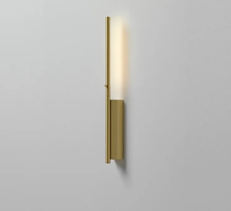 Applique murale, IP LINK 410, laiton, IP44, LED, 3000K, 150lm, L5cm, H41cm - Cvl