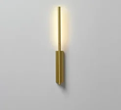 Applique murale, IP LINK 410, laiton, IP44, LED, 3000K, 150lm, L5cm, H41cm - Cvl