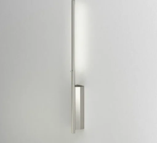 Applique murale, IP LINK 580, nickel satiné, IP44, L5cm, H58cm - Cvl