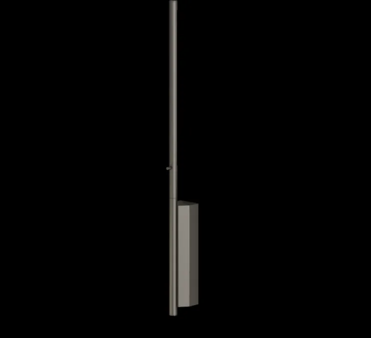 Applique murale, IP LINK, graphite satiné, IP44, L5cm, H58cm - Cvl